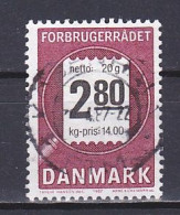 Denmark, 1987, Consumer Council 40th Anniv, 2.80kr, USED - Gebraucht