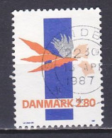 Denmark, 1987, 'Abstract' Lin Utzon, 2.80kr, USED - Gebraucht