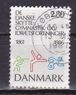 Denmark, 1986, Danish Rifle Gymnastics & Sports Clubs, 2.80kr, USED - Gebraucht