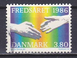 Denmark, 1986, International Peace Year, 3.80kr, USED - Gebraucht