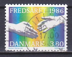 Denmark, 1986, International Peace Year, 3.80kr, USED - Gebraucht