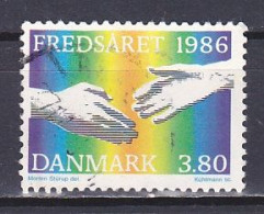 Denmark, 1986, International Peace Year, 3.80kr, USED - Gebraucht