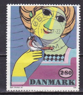 Denmark, 1986, 'Girl With Bird' Bjorn Wiinblad, 2.80kr, USED - Gebraucht