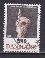 Denmark, 1985, Assoc. Of The Deaf 50th Anniv, 2.80kr, USED - Usado