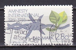 Denmark, 1986, Amnesty International 25th Anniv, 2.80kr, USED - Gebraucht