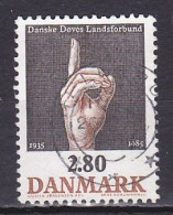 Denmark, 1985, Assoc. Of The Deaf 50th Anniv, 2.80kr, USED - Gebraucht