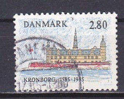 Denmark, 1985, Kronborg Castle 400th Anniv, 2.80kr, USED - Oblitérés