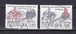 Denmark, 1985, St. Canute's Deed Of Gift To Lund 900th Anniv, Set, USED - Used Stamps