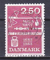 Denmark, 1983, Weights & Measures Ordinance 300th Anniv, 2.50mk, USED - Used Stamps