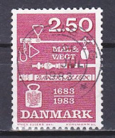 Denmark, 1983, Weights & Measures Ordinance 300th Anniv, 2.50mk, USED - Oblitérés