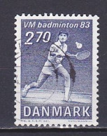 Denmark, 1983, World Badminton Championships, 2.70kr, USED - Used Stamps