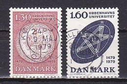 Denmark, 1979, Copenhagen University 500th Anniv, Set, USED - Used Stamps