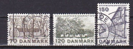 Denmark, 1975, European Architectural Heritage Year, Set, USED - Used Stamps