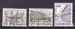 Denmark, 1975, European Architectural Heritage Year, Set, USED - Used Stamps