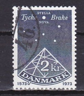 Denmark, 1973, 'De Stella Nova' 400th Anniv, 2kr, USED - Used Stamps