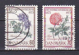 Denmark, 1973, Jutland Horticultural Society Centenary, Set, USED - Gebruikt