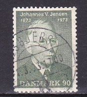 Denmark, 1973, Johannes V. Jensen, 90ø, USED - Oblitérés