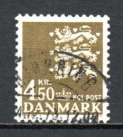 Denmark, 1972, Coat Of Arms, 4.50kr, USED - Used Stamps