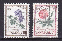 Denmark, 1973, Jutland Horticultural Society Centenary, Set, USED - Oblitérés