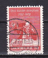 Denmark, 1972, Theatre In Denmark & Holberg's Comedies, 70ø, USED - Oblitérés