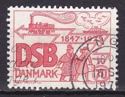 Denmark, 1972, Danish State Railways 125th Anniv, 70ø, USED - Gebruikt