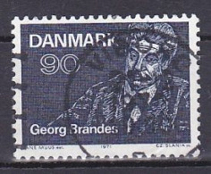 Denmark, 1971, Georg Brandes First Lectures Centenary, 90ø, USED - Oblitérés