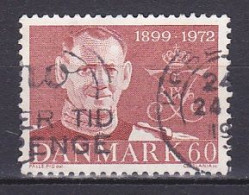 Denmark, 1972, King Frederik IX Memoriam, 60ø, USED - Usado