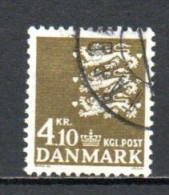 Denmark, 1970, Coat Of Arms, 4.10kr, USED - Used Stamps