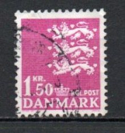 Denmark, 1970, Coat Of Arms, 1.50kr/Fluorescent, USED - Usati