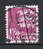 Denmark, 1970, Coat Of Arms, 1.50kr/Fluorescent, USED - Used Stamps
