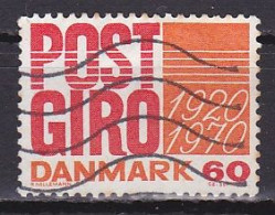 Denmark, 1970, Postal Giro Service 50th Anniv, 60ø, USED - Oblitérés