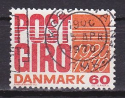 Denmark, 1970, Postal Giro Service 50th Anniv, 60ø, USED - Usado