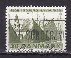 Denmark, 1968, Esbjerg Harbour Centenary, 30ø, USED - Gebruikt