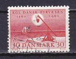 Denmark, 1960, Lighthouse Service 400th Anniv, 30ø, USED - Used Stamps