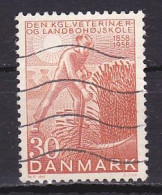 Denmark, 1958, Veterinary & Agricultural Collage Centenary, 30ø, USED - Gebruikt