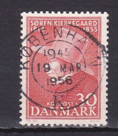 Denmark, 1955, Søren Kierkegaard, 30ø, USED - Usado