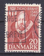 Denmark, 1946, Tycho Brahe, 20ø, USED - Used Stamps