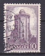 Denmark, 1942, Round Tower 300th Anniv. 10ø, USED - Usati