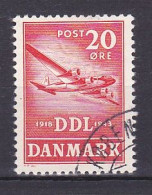 Denmark, 1943, DDL Airlines 25th Anniv, 20ø, USED - Oblitérés