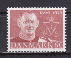 Denmark, 1972, King Frederik IX Memoriam, 60ø, MH - Nuovi