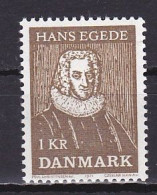 Denmark, 1971, Hans Egede's Arrival To Greenland 250th Anniv, 1kr, MH - Ongebruikt