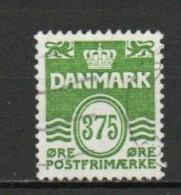 Denmark, 1999, Numeral & Wave Lines, 375ø, USED - Gebraucht