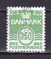 Denmark, 1992, Numeral & Wave Lines, 350ø, USED - Gebruikt