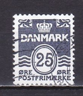 Denmark, 1990, Numeral & Wave Lines, 25ø, USED - Oblitérés