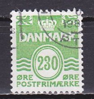 Denmark, 1984, Numeral & Wave Lines, 230ø, USED - Gebruikt