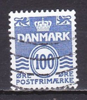 Denmark, 1983, Numeral & Wave Lines, 100ø, USED - Usado