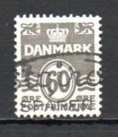 Denmark, 1978, Numeral & Wave Lines, 60ø, USED - Gebruikt