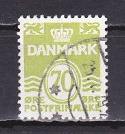 Denmark, 1977, Numeral & Wave Lines, 70ø, USED - Gebruikt