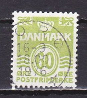 Denmark, 1976, Numeral & Wave Lines, 60ø, USED - Usati