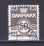 Denmark, 1974, Numeral & Wave Lines, 50ø, USED - Usati